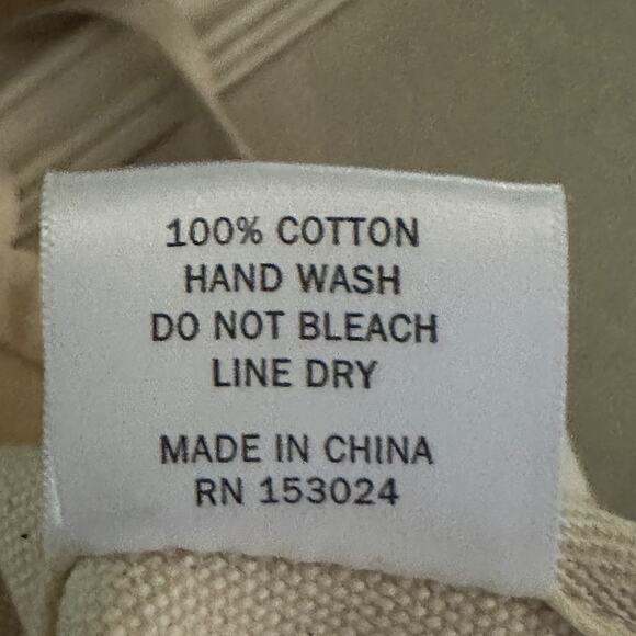 Fringe small canvas tote bag with gold North Star design NWOT - Picture 3 of 12